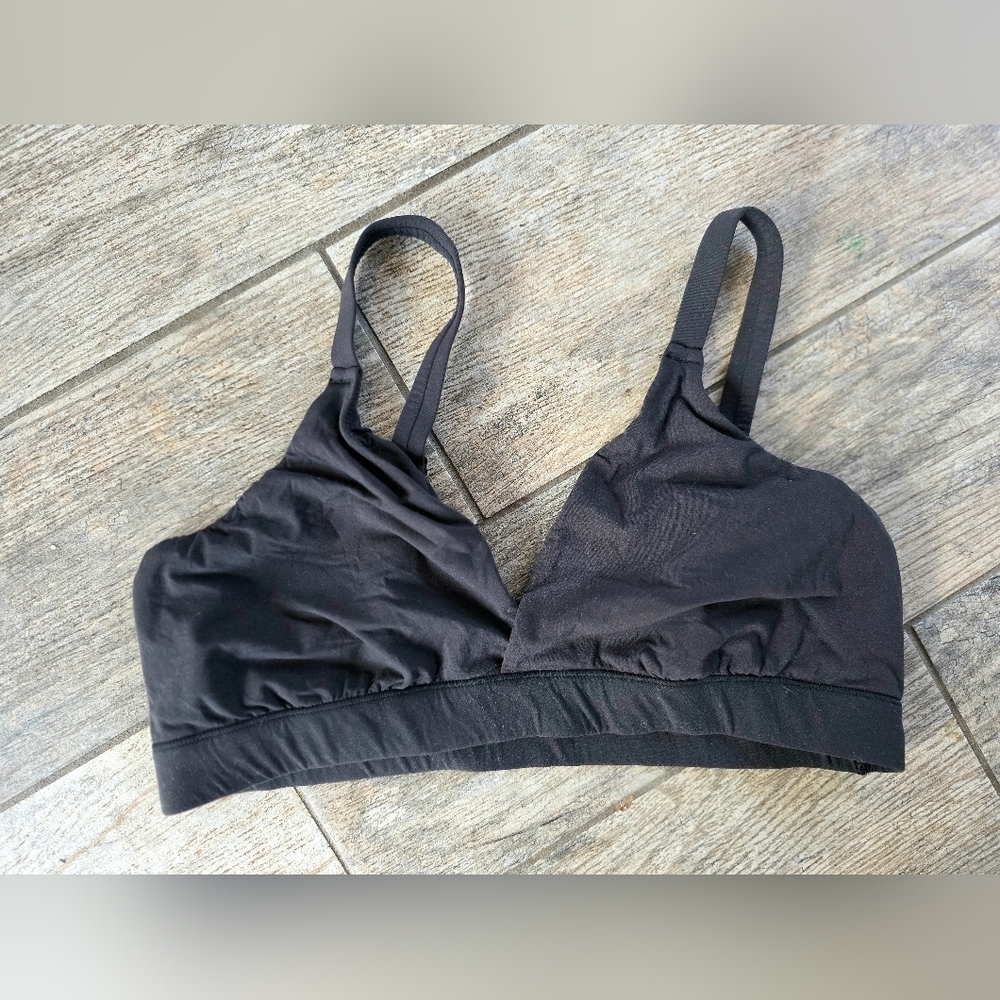SKIMS Black Onynx Triangle Fits Everybody Bralette Women's Bra 2x